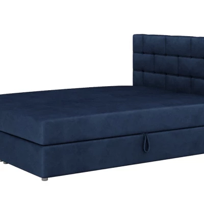 Boxspringová posteľ s úložným priestorom WALLY COMFORT - 140x200, modrá