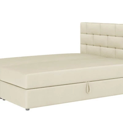 Boxspringová posteľ s úložným priestorom WALLY COMFORT - 160x200, béžová