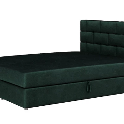 Boxspringová posteľ s úložným priestorom WALLY COMFORT - 200x200, zelená