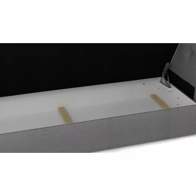 Boxspringová posteľ s úložným priestorom PIERROT COMFORT - 140x200, šedá / čierna