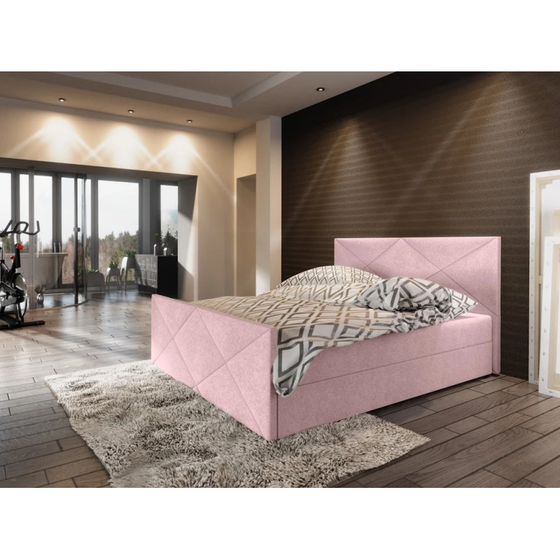 Boxspringová manželská posteľ VASILISA COMFORT 4 - 180x200, ružová