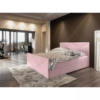 Boxspringová jednolôžková posteľ VASILISA COMFORT 4 - 120x200, ružová