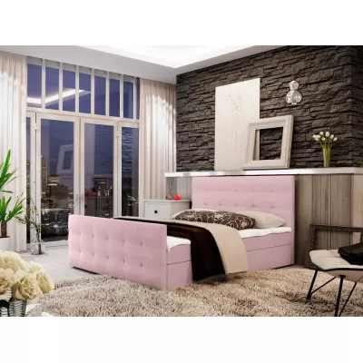 Boxspringová manželská posteľ VASILISA COMFORT 2 - 180x200, ružová