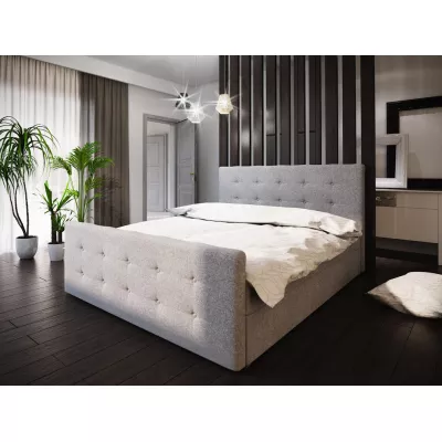 Boxspringová manželská posteľ VASILISA COMFORT 1 - 180x200, šedá