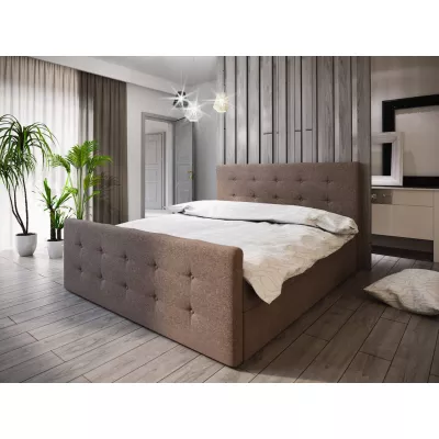 Boxspringová manželská posteľ VASILISA COMFORT 1 - 180x200, hnedá