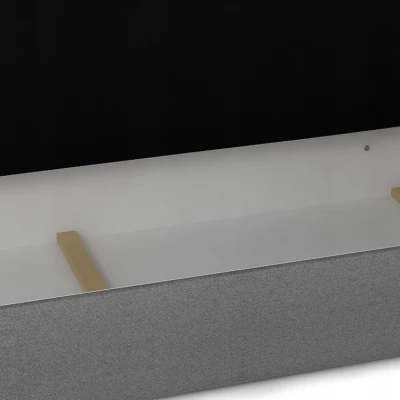 Boxspringová posteľ s úložným priestorom SAVA COMFORT - 200x200, čierna