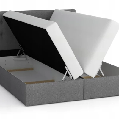 Boxspringová posteľ s úložným priestorom SAVA COMFORT - 160x200, čierna