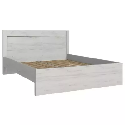 Manželská posteľ BESS - 160x200, dub kraft biely