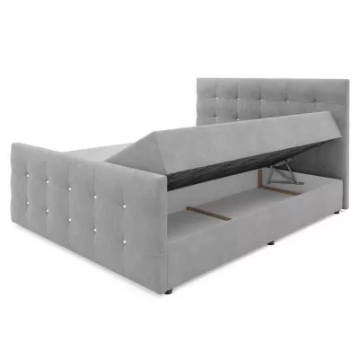 Jednolôžková posteľ KAUR 2 - 120x200, tmavo šedá