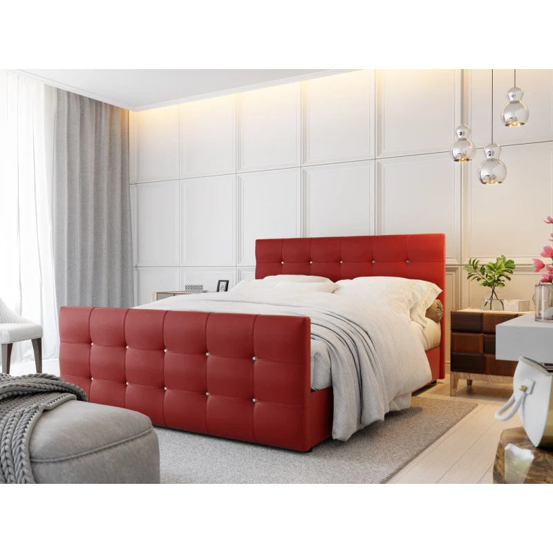 Jednolôžková posteľ KAUR 1 - 120x200, červená