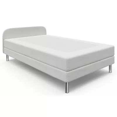 Jednolôžková posteľ s kovovými nôžkami HENRYK COMFORT 2 - 90x200, béžová