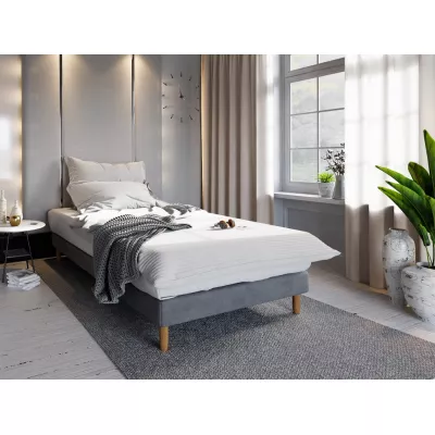 Jednolôžková posteľ HENRYK COMFORT 1 - 90x200, šedá