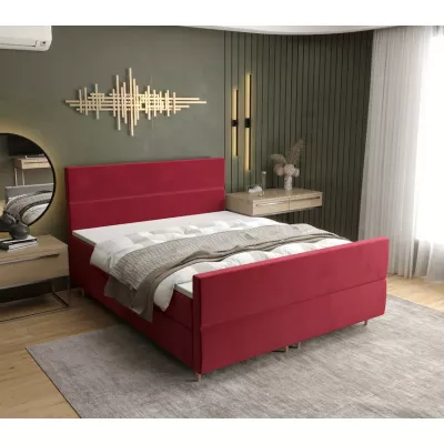 Boxspringová posteľ ANGELES PLUS COMFORT - 200x200, červená