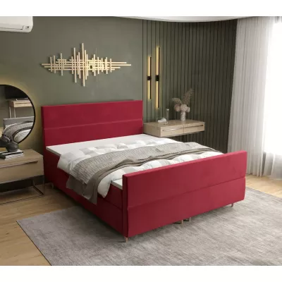 Boxspringová posteľ ANGELES PLUS COMFORT - 160x200, červená