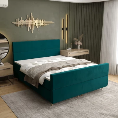 Boxspringová posteľ ANGELES PLUS COMFORT - 160x200, zelená