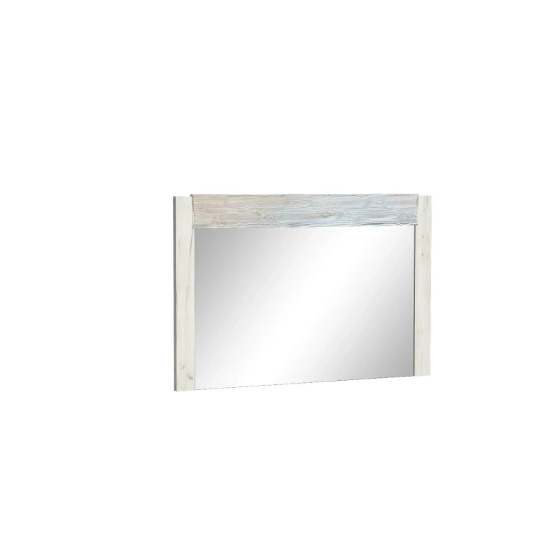 Závesné zrkadlo BESS - dub kraft biely