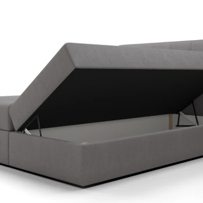 Jednolôžková posteľ s úložným priestorom STIG COMFORT 4 - 120x200, hnedá