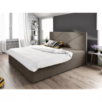 Manželská posteľ s úložným priestorom STIG COMFORT 4 - 180x200, svetlo hnedá