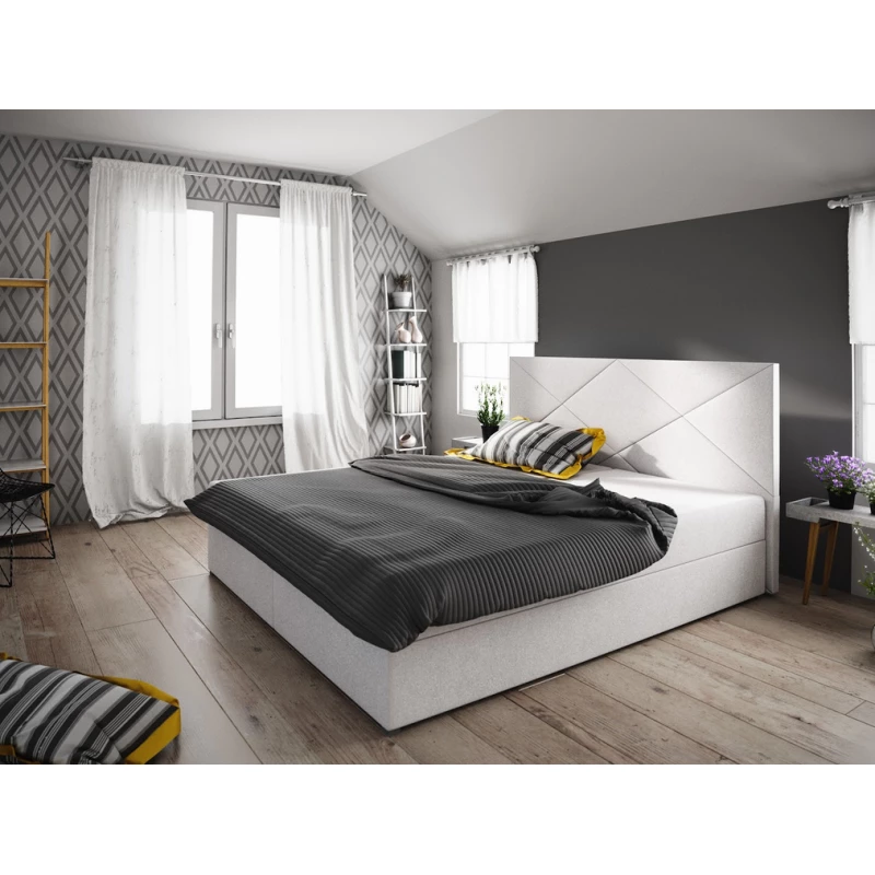 Manželská posteľ s úložným priestorom STIG 4 - 200x200, béžová
