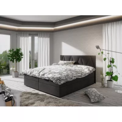 Manželská posteľ s úložným priestorom STIG COMFORT 3 - 160x200, čierna