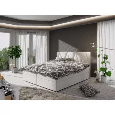 Manželská posteľ s úložným priestorom STIG COMFORT 3 - 160x200, béžová