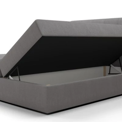 Jednolôžková posteľ s úložným priestorom STIG 5 - 120x200, čierna