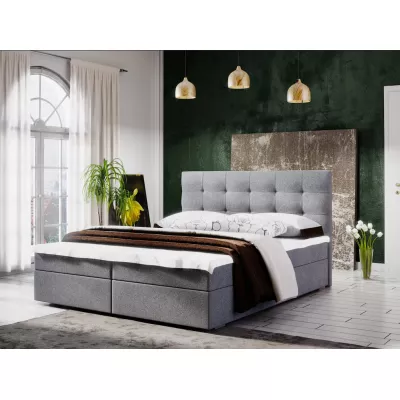 Manželská posteľ s úložným priestorom STIG COMFORT 5 - 180x200, svetlo šedá