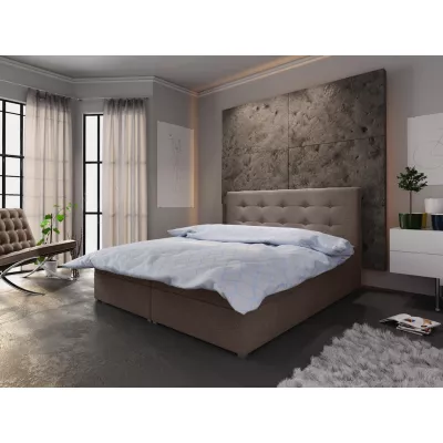 Manželská posteľ s úložným priestorom STIG COMFORT 6 - 180x200, svetlo hnedá