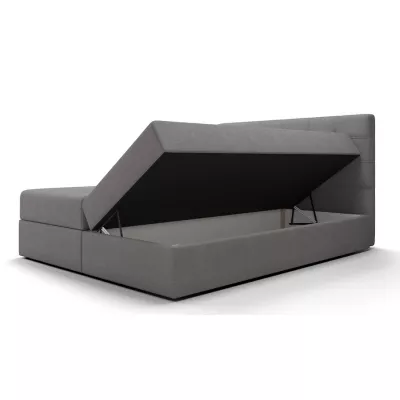 Jednolôžková posteľ s úložným priestorom STIG COMFORT 6 - 120x200, čierna