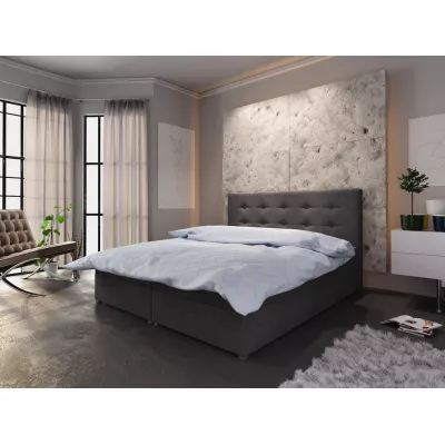 Manželská posteľ s úložným priestorom STIG COMFORT 6 - 140x200, čierna