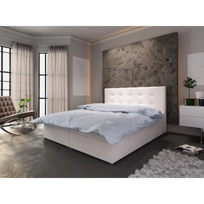 Manželská posteľ s úložným priestorom STIG COMFORT 6 - 160x200, béžová