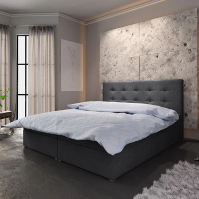 Manželská posteľ s úložným priestorom STIG 6 - 160x200, šedá