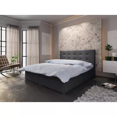 Manželská posteľ s úložným priestorom STIG COMFORT 6 - 180x200, šedá