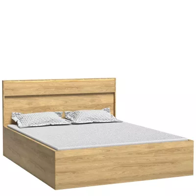 Manželská posteľ GINETTE - 160x200, orech hikora