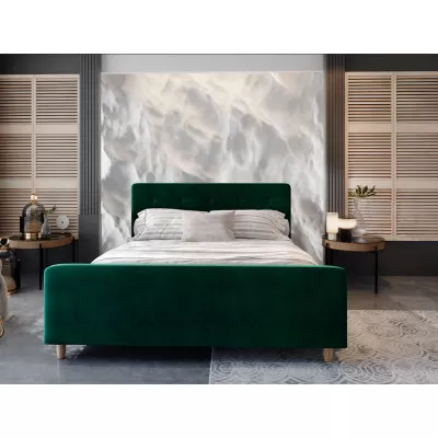 Manželská posteľ s úložným priestorom NESSIE 2 - 180x200, zelená