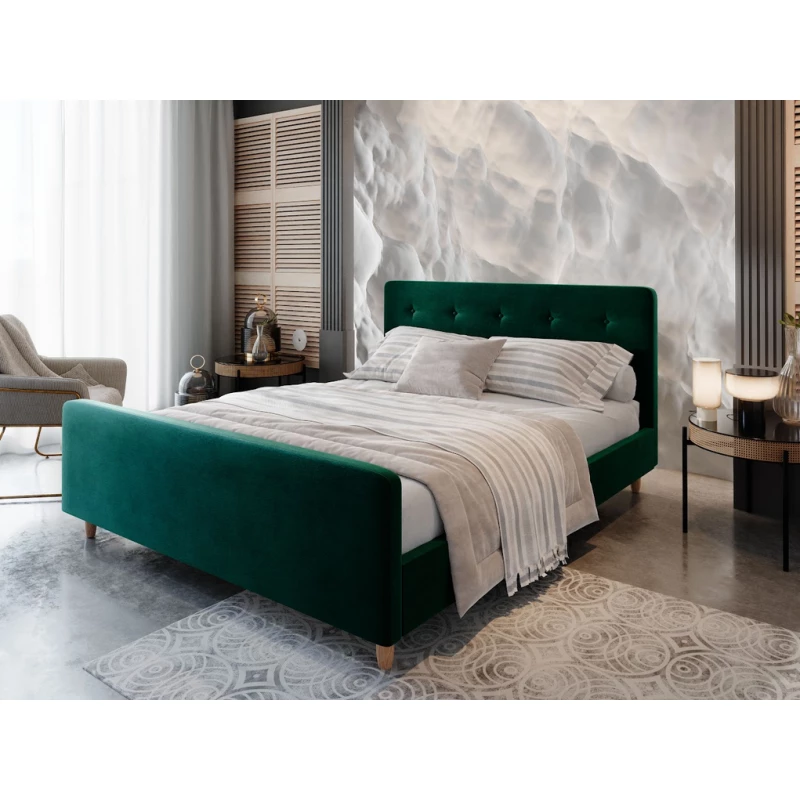 Jednolôžková posteľ s úložným priestorom NESSIE 2 - 90x200, zelená