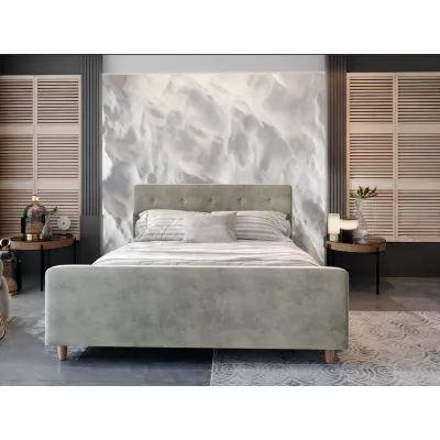 Manželská posteľ s úložným priestorom NESSIE - 140x200, béžová