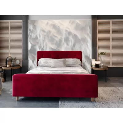 Jednolôžková čalúnená posteľ NESSIE - 90x200, červená