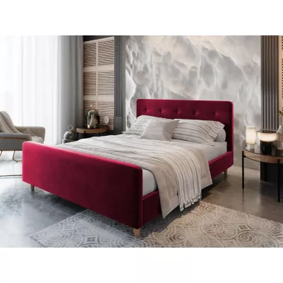 Manželská posteľ s úložným priestorom NESSIE - 180x200, červená