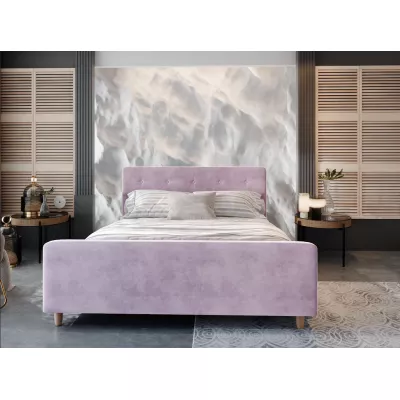 Jednolôžková čalúnená posteľ NESSIE - 90x200, ružová