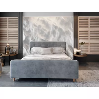 Jednolôžková posteľ s úložným priestorom NESSIE - 120x200, svetlo šedá