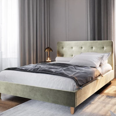 Jednolôžková posteľ s úložným priestorom NOOR 2 - 90x200, béžová