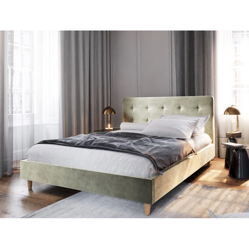 Jednolôžková posteľ s úložným priestorom NOOR 2 - 90x200, béžová