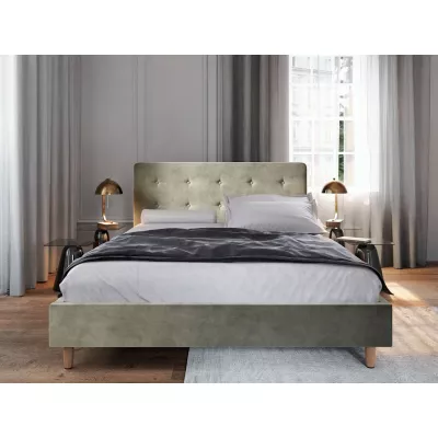 Jednolôžková posteľ s úložným priestorom NOOR 2 - 90x200, béžová