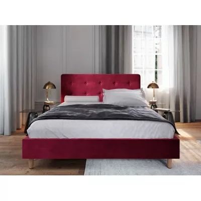 Manželská posteľ s úložným priestorom NOOR - 160x200, červená