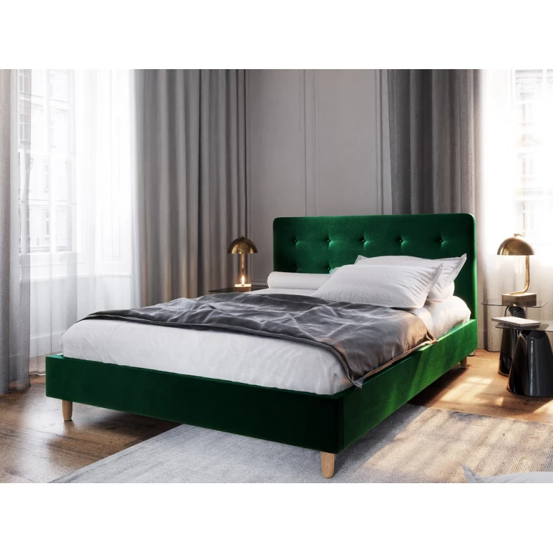 Manželská posteľ s úložným priestorom NOOR 2 - 140x200, zelená