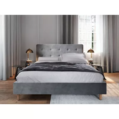 Jednolôžková posteľ s úložným priestorom NOOR 2 - 90x200, svetlo šedá