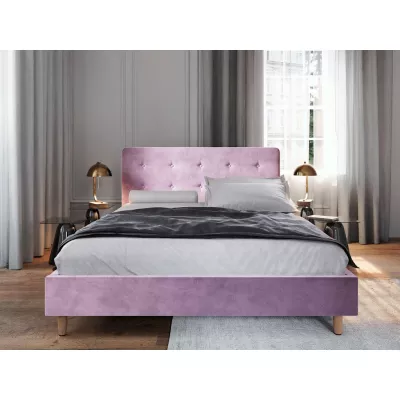 Manželská posteľ s úložným priestorom NOOR 2 - 160x200, ružová