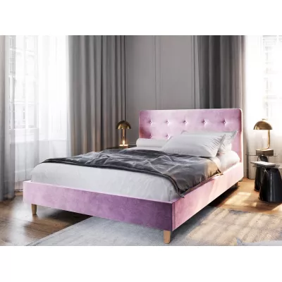 Manželská posteľ s úložným priestorom NOOR 2 - 160x200, ružová
