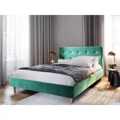 Jednolôžková posteľ s úložným priestorom NOOR 2 - 90x200, tyrkysová